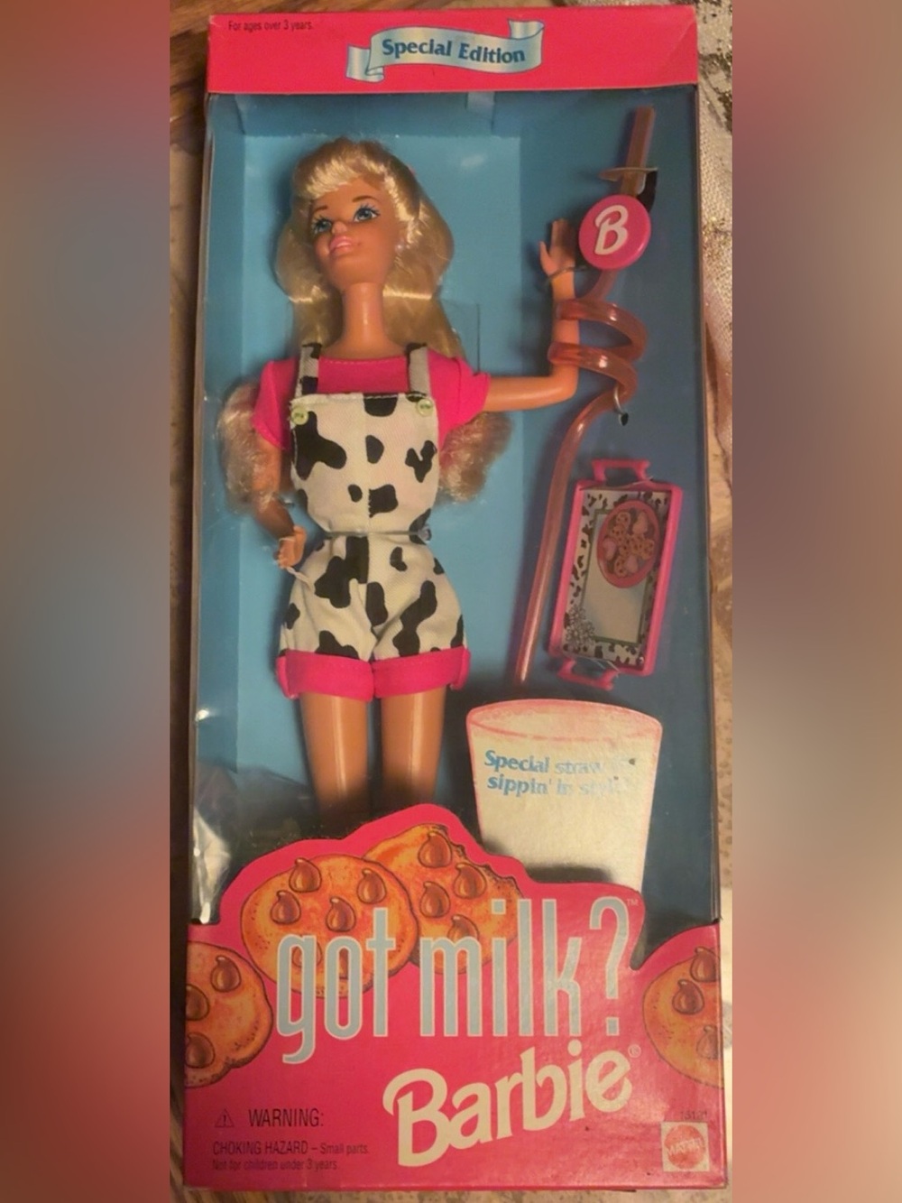 Vintage 1995 Got Milk Barbie Doll NIB Mattel 15121